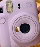 富士（FUJIFILM）立拍立得mini12 mini11/7/9升级款 相纸一次成像相机拍照生日礼物 Mini12 浅樱粉（现货） 官方标配 实拍图