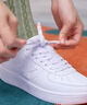 特步板鞋男女秋冬休闲鞋百搭低帮运动鞋潮流滑板鞋舒适小白鞋 白色-女子 【新旧版随机发货】 38 实拍图