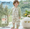 威尔贝鲁（WELLBER）恒温睡袋婴幼儿1-3岁竹棉睡衣秋冬儿童宝宝防踢被子薄夹棉 森林L 实拍图