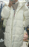 森马（Semir）陈都灵同款羽绒服女长款甜美风保暖外套可拆卸大毛领2024年冬新款 奶白（白鸭绒）10501 L 实拍图