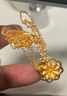 周六福牡丹花黄金项链足金999吊坠生日礼物计价AC062228约5.26g42+2cm 实拍图