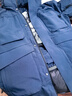 京东京造冬季短款连帽滑雪羽绒服户外派克服加厚保暖外套男 深海蓝 L 实拍图
