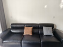 宜洛轻奢夏图大黑牛真皮沙发客厅意式极简头层牛皮豆腐块全真皮沙发 【高靠背豪华版松木框架-278四人位】 【Royal皇家珍藏-加厚顶光全青皮】全真皮 实拍图