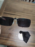趣行隐藏式偏光夹片太阳镜 防紫外线汽车驾驶墨镜近视夹片 男女通用 实拍图