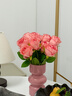 京东鲜花高档玫瑰花8支逼真仿真花假花摆设客厅餐桌装饰摆件拍照摄影道具 实拍图