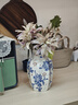 京东鲜花新中式青花陶瓷花瓶复古高级感摆件客厅玄关装饰水培插花鲜花玫瑰 实拍图