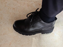 回力新款冬季加绒皮鞋男士牛皮可选商务正装男鞋耐磨 黑色-升级版 39 实拍图
