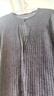 优衣库女装精纺美利奴羊毛罗纹圆领针织短开衫/25秋冬新款478336 07 青灰色 XL /165/92A 实拍图