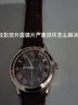 正品男士手表高档休闲石英表简约气质男表皮带高颜值罗马时尚腕表 咖啡色指挥官款 实拍图