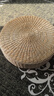 倾沫蒲团坐垫 瑜伽坐垫传统草编蒲团圆形榻榻米阳台茶道藤编地板坐垫 直径40厘米 蒲草原色_高10厘米_ 实拍图
