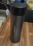 乐扣乐扣（LOCK&LOCK）掌心马克保温杯男女便携不锈钢水杯带滤网学生商务办公茶杯 黑色【可定制】 赠杯刷 400ml 实拍图