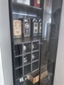 莀晞家居酒柜 客厅酒柜家用落地餐边柜储物柜展示柜简约带钢化玻璃门酒柜 轻奢灰双门80*40*200带灯有酒格 实拍图