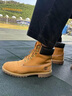 骆驼（CAMEL）【王俊凯同款】加绒马丁靴男鞋秋冬新款大黄靴女户外工装登山靴子 GE122W7757T 金黄色（男款） 39 实拍图