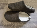 内泊（NEIBO）【抑菌防臭】乳胶棉拖鞋女冬季大码男士家居防滑软底保暖羊毛茶38 实拍图