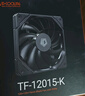 ID-COOLING12CM薄扇 12015无光机箱风扇黑色 超薄15mm规格 适用ITX下压式电脑散热器改装 TF-12015-K 实拍图