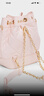 CHARLES&KEITH绗缝菱格链条水桶包双肩包包女包女友生日礼物CK2-10701506 Light Pink浅粉色 M 实拍图