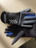 boodun 秋冬运动薄款跑步手套户外防风触屏男开车女电动车抓绒保暖防滑 升级款-黑色(加掌垫可触屏) L/XL 实拍图