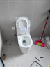 九牧（JOMOO） 家用防臭马桶虹吸大冲力抽水坐便器卫生间静音普通马桶非智能 【银离子抗菌】易洁无棱11322 305/300mm (295-390以内选择) 实拍图