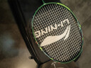 李宁（LI-NING）羽毛球拍雷霆小钢炮全碳素进攻型超轻高磅单拍深墨绿4U 已穿线 实拍图