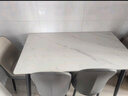全品屋岩板餐桌家用4-6人小户型桌椅组合长方形现代简约吧台吃饭大桌子 【12MM厚】哑光雪山白 送货入户 120cm 【宽70CM】一桌四椅 实拍图