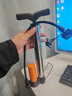 永久打气筒自行车山地车公路车骑行装备高压气筒便携气管子家用充气筒 【新款】不锈钢短款高压打气筒 实拍图
