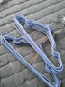 梦庭 浸塑衣架无痕防滑浸胶大衣架 晾衣架成人衣挂衣服架20支 蓝白 实拍图