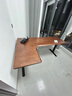 木藝生转角双电机电动升降电脑桌家用办公双人L型桌子工作台拐角书桌 双电2节插排左拐角3cm实木胡桃色 1.8*1.1M(升级加强版收纳横梁) 实拍图