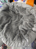 派乐特 猫窝狗窝保暖冬季秋天宠物猫咪毯垫子睡袋 灰色L+头枕 实拍图