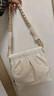 CHARLES&KEITH子母链条大容量流浪包托特包单肩斜挎包女包生日礼物CK2-40671449 【L号】Cream奶白色 L 实拍图