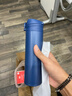 富光保温杯大容量轻量水杯男女学生316不锈钢车载弹盖杯年货礼品定制 菘蓝色【316不锈钢+滤网】500ml 实拍图
