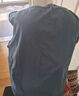 重磅纯棉短袖t恤男高档纯色印花休闲基础款内搭半袖打底衫 黑色 XL  140-155斤 实拍图