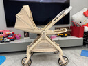 丸丫T9婴儿推车双向轻便可坐可躺折叠四轮避震新生儿高景观香槟金 实拍图