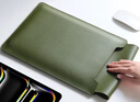 绿联电脑内胆包14-14.9英寸无磁适用苹果MacBookPro华为联想小米笔记本电脑轻薄保护套可作鼠标垫绿色 实拍图