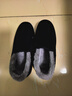 强人加绒保暖冬季男棉鞋套脚款防寒平底休闲男鞋 简约棉布鞋 黑色 39 实拍图
