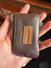 欧凡卡蒂超薄男士小零钱包真皮短款女钱包硬币包卡包汽车钥匙包锁匙包卡夹 咖啡色 实拍图