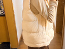雪中飞经典新款基础舒适轻薄羽绒便捷短款保暖羽绒小马甲轻盈便携舒适 黎蔓卡其|7202-女 S 160/84A 实拍图