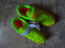双星（shuangxing）儿童足球鞋TF碎钉防滑耐磨大童学生青少年训练比赛球鞋 果绿  34  实拍图