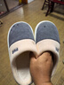 洁丽雅（Grace）棉拖鞋男士秋冬季室内防臭防滑居家保暖厚底踩屎感拖鞋男款冬天 实拍图