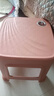 网红塑料凳子30.5cm客厅防滑凳餐桌凳简约可摞叠便携凳浴室凳 粉色【两种款式随机发】 （一个装） 实拍图