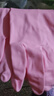加厚丁腈乳胶皮手套厨房洗碗加长防水耐用乳胶束口家务清洁女夏季 1双-樱花粉/加厚耐用 送挂钩 中号 实拍图