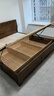 全友家居 现代轻奢实木床1.8米主卧室家用多功能高箱储物双人大床家具 实拍图
