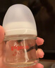 贝亲【新生儿第一个奶瓶】玻璃奶瓶宽口径奶瓶80ml SS号奶嘴 0月+ 实拍图