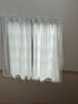 幻影纱窗帘客厅卧室透光不透人隔断纱阳台飘窗遮光布纱窗帘 幻影纱-白色 2米宽*1.5米高【挂钩款】一片 实拍图