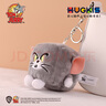 皓奇乐（HUGKIS）猫和老鼠毛绒玩具钥匙扣书包包挂饰可爱卡通周边玩偶情 8cm汤姆猫(正方形) 【现货速发】 实拍图