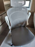 得力（deli）KF236家用办公椅 折叠学习椅 人体工学椅学生宿舍电竞椅 白 实拍图