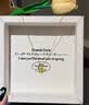 中国黄金（CHINA GOLD）黄金蝴蝶项链女士简约轻奢足金吊坠首饰生日情人节礼物送女友老婆 玫瑰礼盒+蝴蝶吊坠【赠镀金银链】约0.3g 实拍图