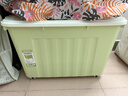 SPACEXPERT 衣物收纳箱特大号塑料整理箱车载储物箱60L绿色 1个装 带轮 实拍图