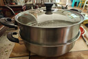 美厨（maxcook）二层蒸锅 30cm大容量火锅汤锅加厚不锈钢多用锅 电磁炉通用MCZ855 实拍图