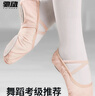 驰动儿童舞蹈鞋软底练功鞋女男童猫爪鞋跳舞芭蕾舞鞋免系带肤色31码 实拍图