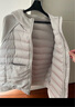 雪中飞轻薄鹅绒羽绒服女士2025新款卫衣拼接时尚保暖百搭秋冬保暖外套 米白 2XL 185/140-160斤 实拍图